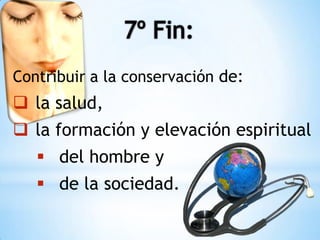 Meta:están descritas en los fines