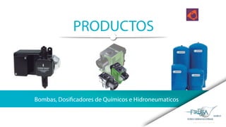 PRODUCTOS
Bombas, Dosificadores de Químicos e Hidroneumaticos
 