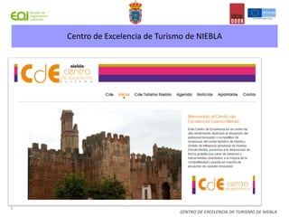 Centro de Excelencia de Turismo de NIEBLA
1
CENTRO DE EXCELENCIA DE TURISMO DE NIEBLA
 