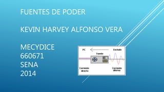 FUENTES DE PODER
KEVIN HARVEY ALFONSO VERA
MECYDICE
660671
SENA
2014
 