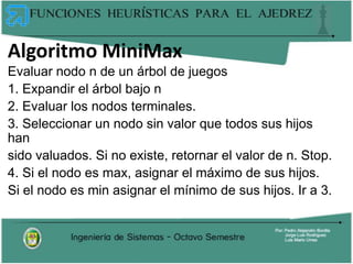Presentacion funciones heuristicas para el ajedrez | PPTX