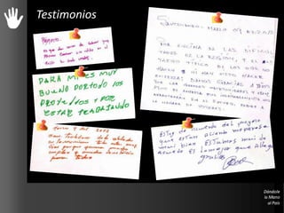 Testimonios
 