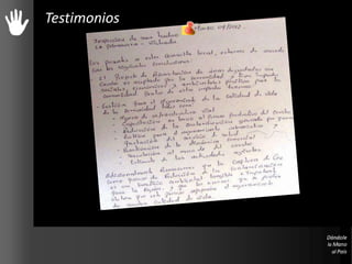 Testimonios
 
