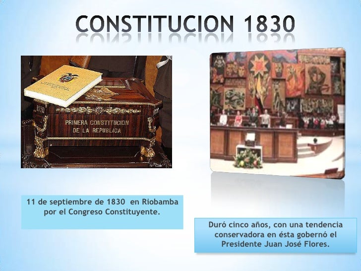 Resultado de imagen para imagen de la primera constitucion del ecuador