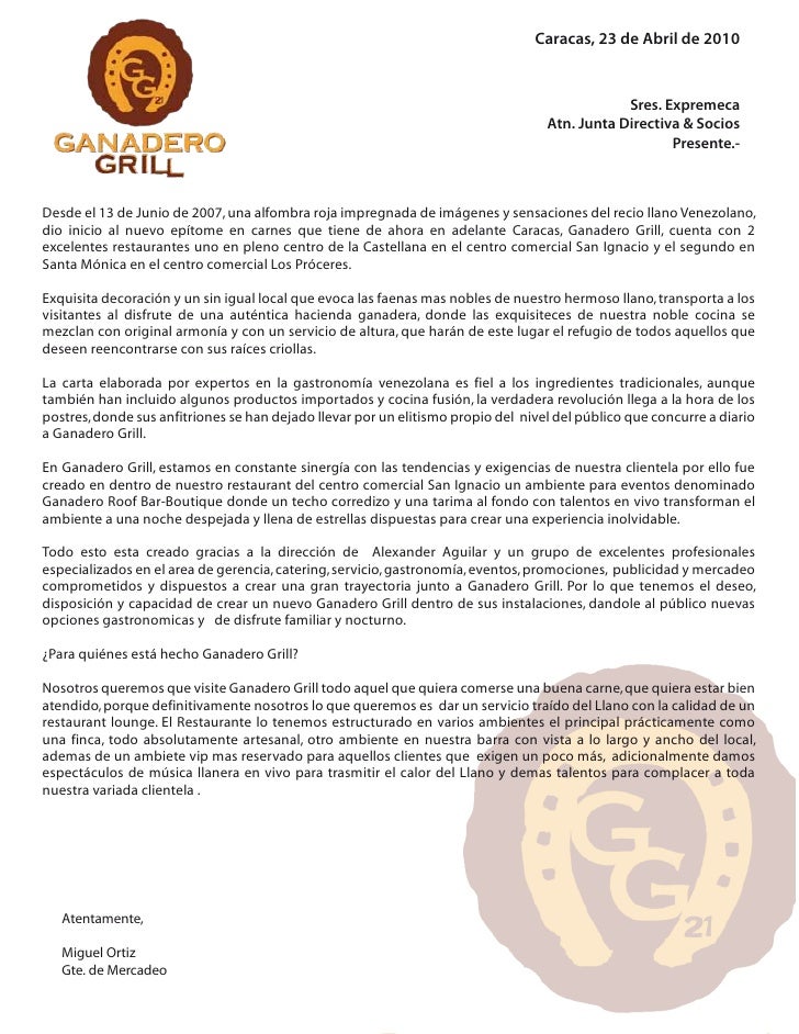 Rr Carta De Presentacion