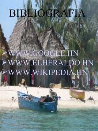 BIBLIOGRAFIA WWW.GOOGLE.HN WWW.ELHERALDO.HN WWW.WIKIPEDIA.HN 