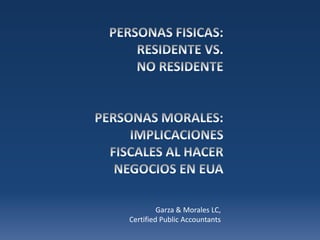 Garza & Morales LC,
Certified Public Accountants
 
