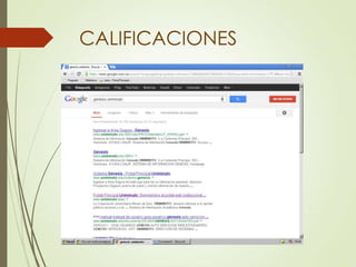 CALIFICACIONES
 