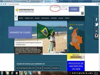 HORARIO DE CLASES
CLICK
 