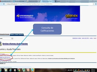 Consulta de
Calificaciones
 