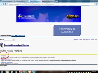 INSCRIPCION DE
MATERIAS !
 