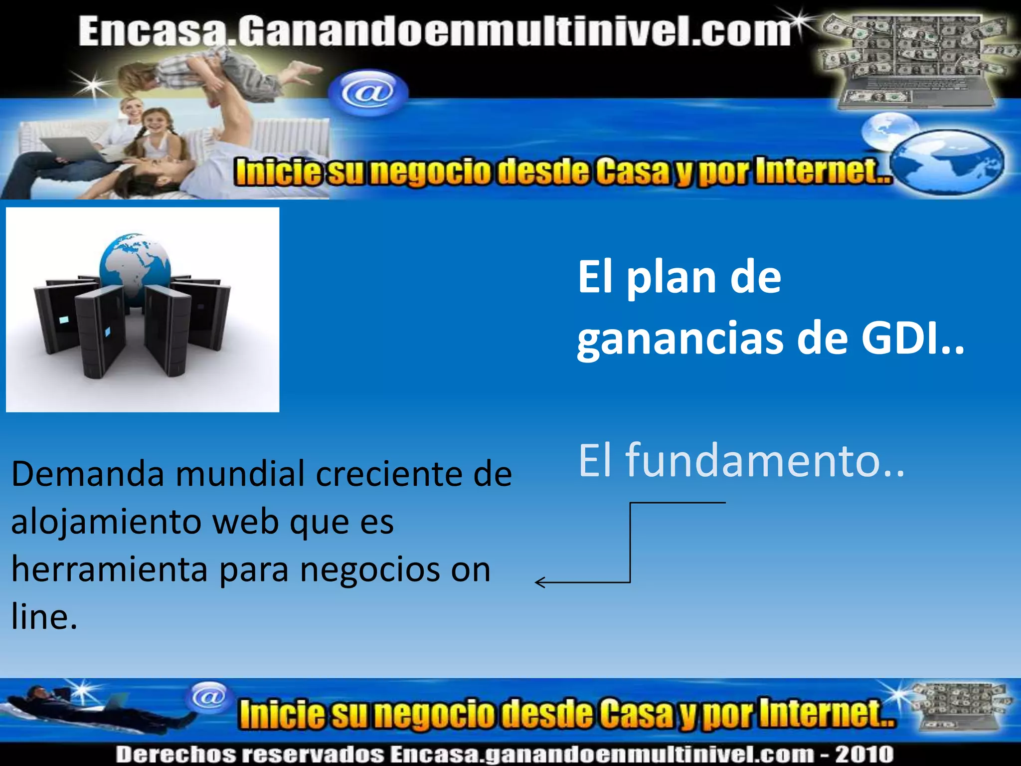Cual es el KIT que ofrece GDI…1.- Un dominio .ws  ejemplo www.tunombre.ws2.- Hosting de alta capacidad 100 MB 3.- 10 Cuentas de emails POP3  ejemplo: info@tunombre.ws4.- Sitebuilder online (Constructor de sitios web).