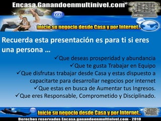 Como cobraras tus ComisionesVía cheque por correo postal a tu domicilio.