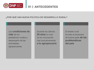 MISIÓN RURAL: PARA TRANSFORMAR EL CAMPO COLOMBIANO