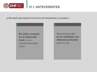 MISIÓN RURAL: PARA TRANSFORMAR EL CAMPO COLOMBIANO