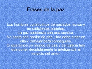 D I A I N T E R N A C I O N A L D E  L A   P A Z  3 0   D E E N E R O 