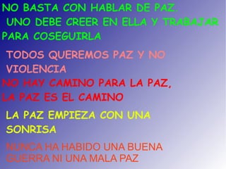 Y NO DEBEMOS PELEARNOS. 