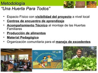 Enfoque integral de lucha contra el hambre y la pobreza 