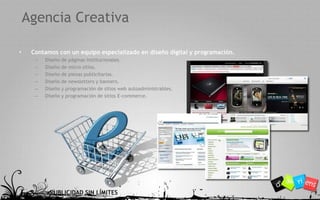 Marketing en Buscadores:Posicionamiento Natural – Qué es SEO (SearchEngineOptimization)?Mejorarelposicionamiento natural actual de su sitio enlos resultados de lasbusquedas.Colocarloenlasprimeras posiciones de los resultados de lasbúsquedasServicios