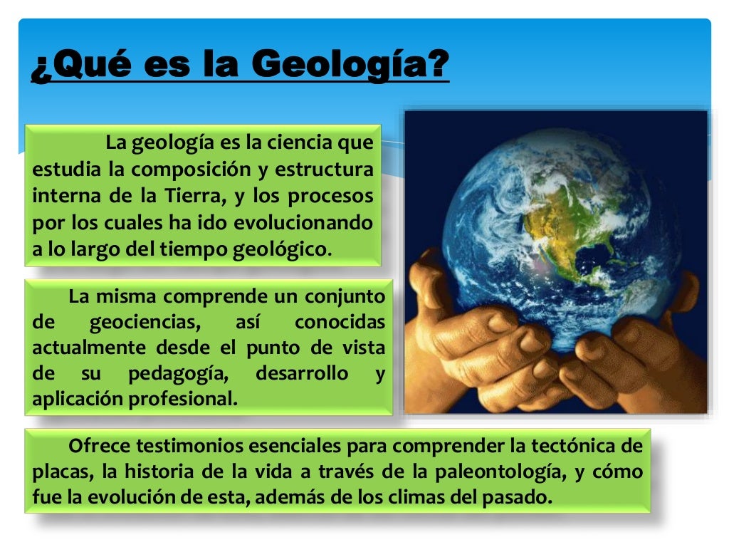 La geología y su relación con otras ciencias La geología y su relación con otras ciencias