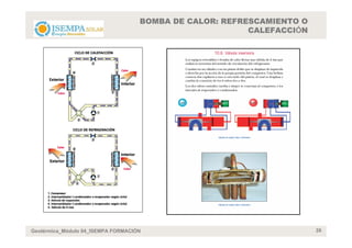 BOMBA DE CALOR: REFRESCAMIENTO O
                                                         CALEFACCIÓN




Geotérmica_Módulo 04_ISEMPA FORMACIÓN                                  26
 