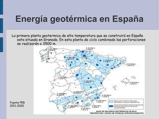 Energía geotérmica en España
La primera planta geotermica de alta temperatura que se construirá en España
esta situada en ...