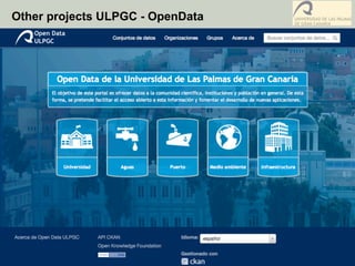 Other projects ULPGC - OpenData
 