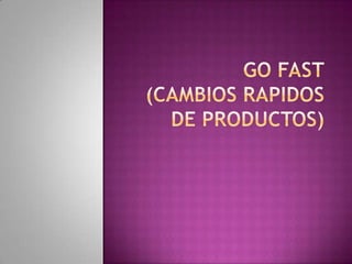 Gofast(CAMBIOS RAPIDOS DE PRODUCTOS) 