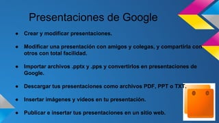 Presentacion google drive | PDF