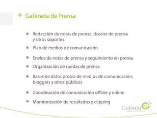Presentacion gabinete de prensa:Jornadas_congresos