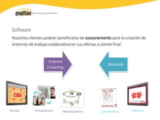 EXO U
Un entorno universal para la colaboración en todos los
dispositivos con independencia de su sistema
operativo.
EON Creator
La plataforma 3D líder de mercado.
UNICARD
Poderoso sistema de tarjeta inteligente para la
automatización de gestión de acesso y pagos.
Plataformas
 