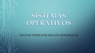 DIANNE STHEFANIE BELLÓN BOHÓRQUEZ 
 