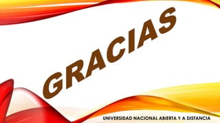 UNIVERSIDAD NACIONAL ABIERTA Y A DISTANCIA 
