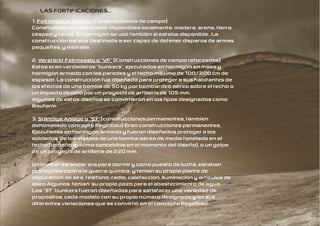 LAS FORTIFICACIONES...
1. Feltmessige Anlage (Construcciones de campo)
Construidos con materiales disponibles localmente; madera, arena, tierra,
césped y rocas. El Hormigón se usó también si estaba disponible.. La
construcción estaba destinada a ser capaz de detener disparos de armas
pequeñas, y metralla.

2. Verstärkt Feltmessig o "VF" (Construcciones de campo reforzadas)
Estos eran verdaderos "bunkers", ejecutados en hormigón en masa y
hormigón armado con las paredes y el techo máximo de 100/200 cm de
espesor. La construcción fue diseñada para proteger a sus habitantes de
los efectos de una bomba de 50 kg por bombardeo aéreo sobre el techo o
un impacto directo por un proyectil de artillería de 105 mm.
Algunos de estos diseños se convirtieron en los tipos designados como
Bauform.

3. Ständige Anlage o "ST" (construcciones permanentes, tambien
denominado concepto Regelbau) Eran construcciones permanentes,
Ejecutadas en hormigón armado y fueron diseñados proteger a los
soldados de los efectos de una bomba aérea de media tonelada en el
techo (tamaño máximo concebible en el momento del diseño), o un golpe
de un proyectil de artillería de 220 mm.
Un búnker estándar era para dormir y como puesto de lucha, estaban
protegidos contra la guerra química, y tenían su propia planta de
depuración de aire, teléfono, radio, calefacción, iluminación y artículos de
aseo Algunos tenían su propio pozo para el abastecimiento de agua.
Los "ST" bunkers fueron diseñados para satisfacer una variedad de
propósitos, cada modelo con su propio número designado y en sus
diferentes variaciones que se convirtió en el concepto Regelbau.
 