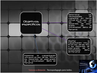 Las TICs, permiten la administración adecuada de procesos tutoriales, administrativos, y de comunicación entre los entes que participan en el proceso educativo.