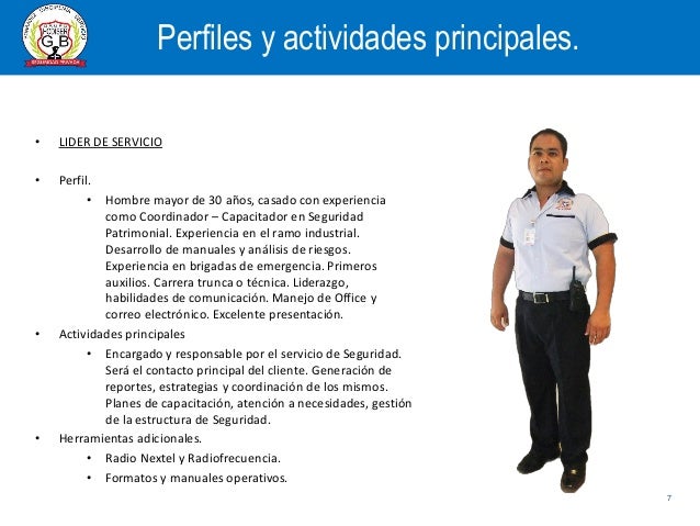 Perfil De Un Guardia De Seguridad