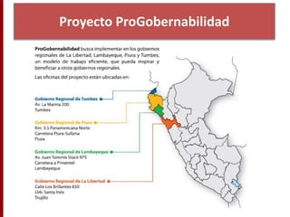 Proyecto ProGobernabilidad 
 