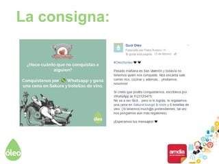 La consigna:
 