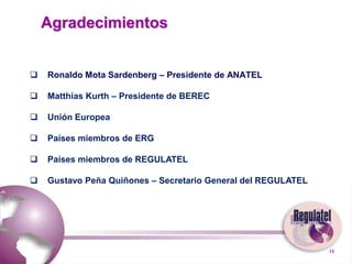  Tienen la finalidad de ser también grupos referentes a los cuales los países miembros puedan acudir para realizar consultas y adoptar las mejores alternativas de gestión. 