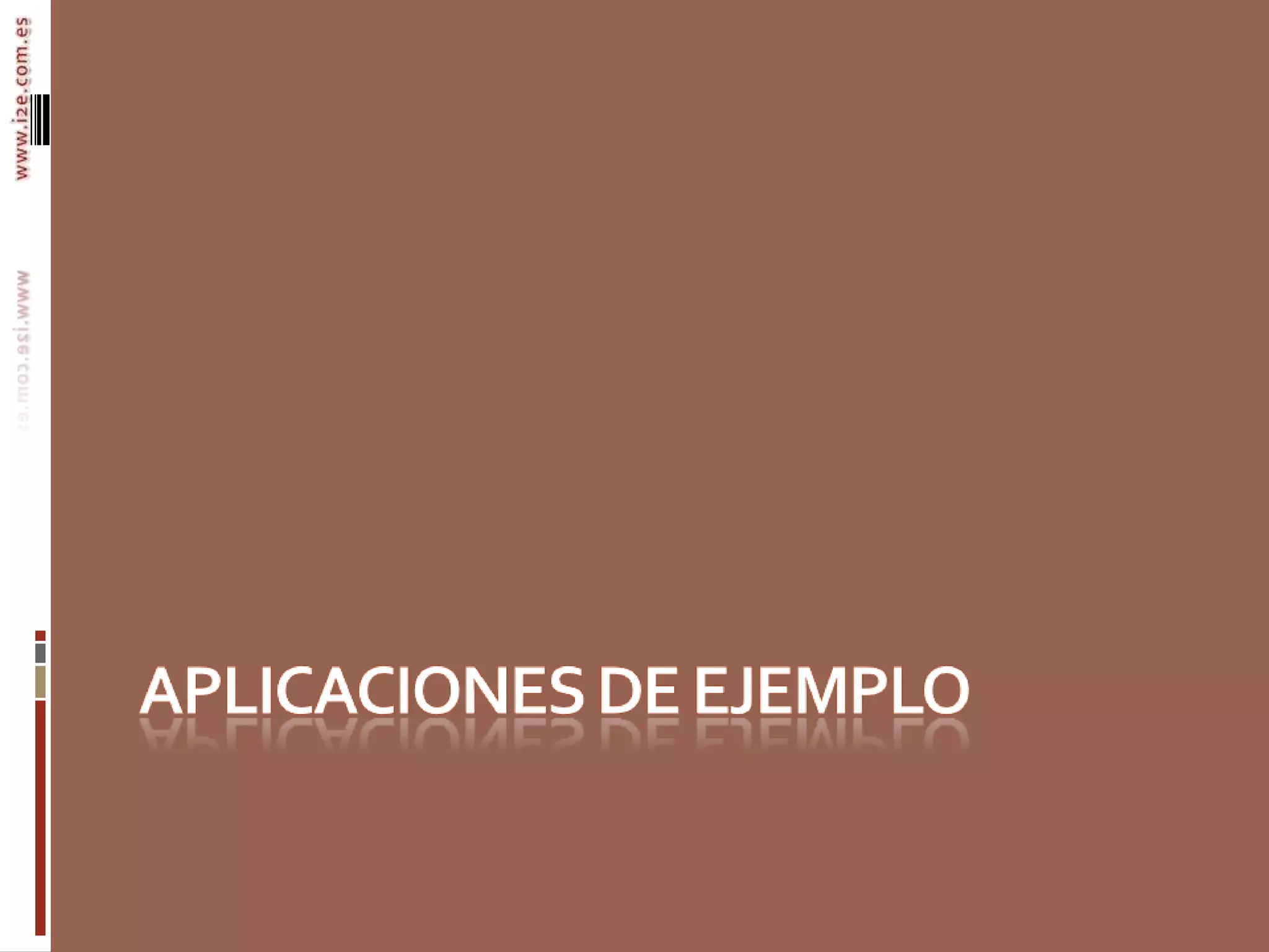 Aplicaciones de ejemplo