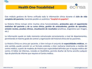 Health One, la solución de gestión para clínicas y centros médicos 