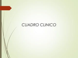CUADRO CLINICO
 