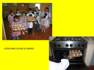 LISTAS PARA LLEVAR AL HORNO.
 