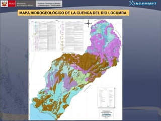 MAPA HIDROGEOLÓGICO DE LA CUENCA DEL RÍO LOCUMBA

 