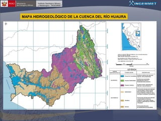 MAPA HIDROGEOLÓGICO DE LA CUENCA DEL RÍO HUAURA

 