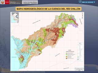 MAPA HIDROGEOLÓGICO DE LA CUENCA DEL RÍO CHILLÓN

 