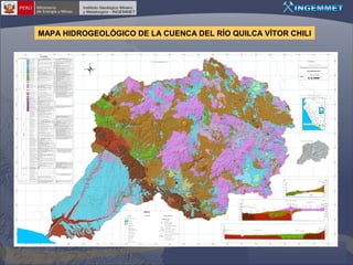 MAPA HIDROGEOLÓGICO DE LA CUENCA DEL RÍO QUILCA VÍTOR CHILI

 
