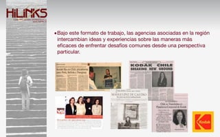 •Bajo este formato de trabajo, las agencias asociadas en la región
 intercambian ideas y experiencias sobre las maneras más
 eﬁcaces de enfrentar desafíos comunes desde una perspectiva
 particular.
 