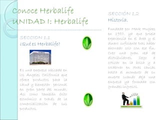 Conoce Herbalife