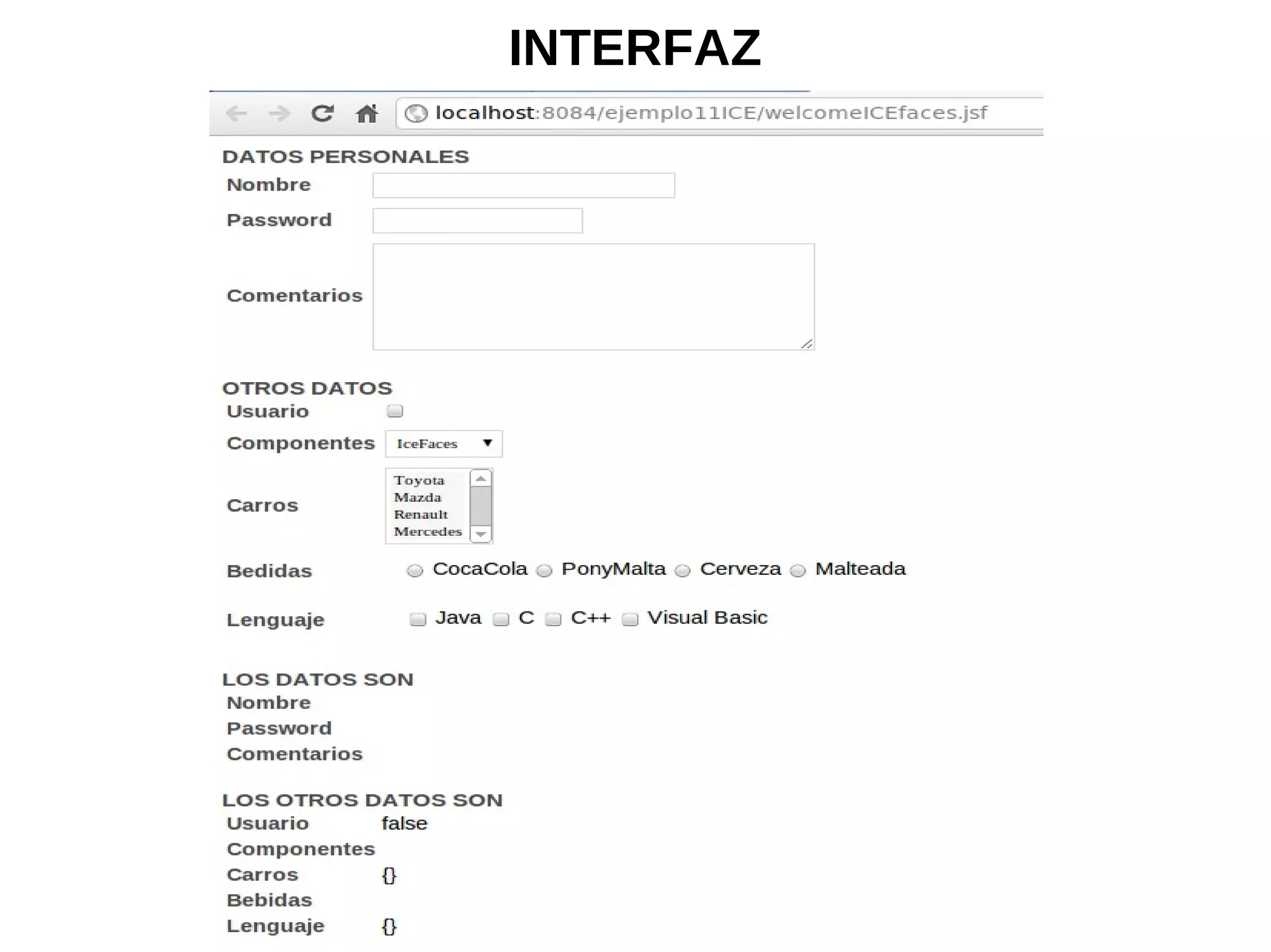 INTERFAZ
 